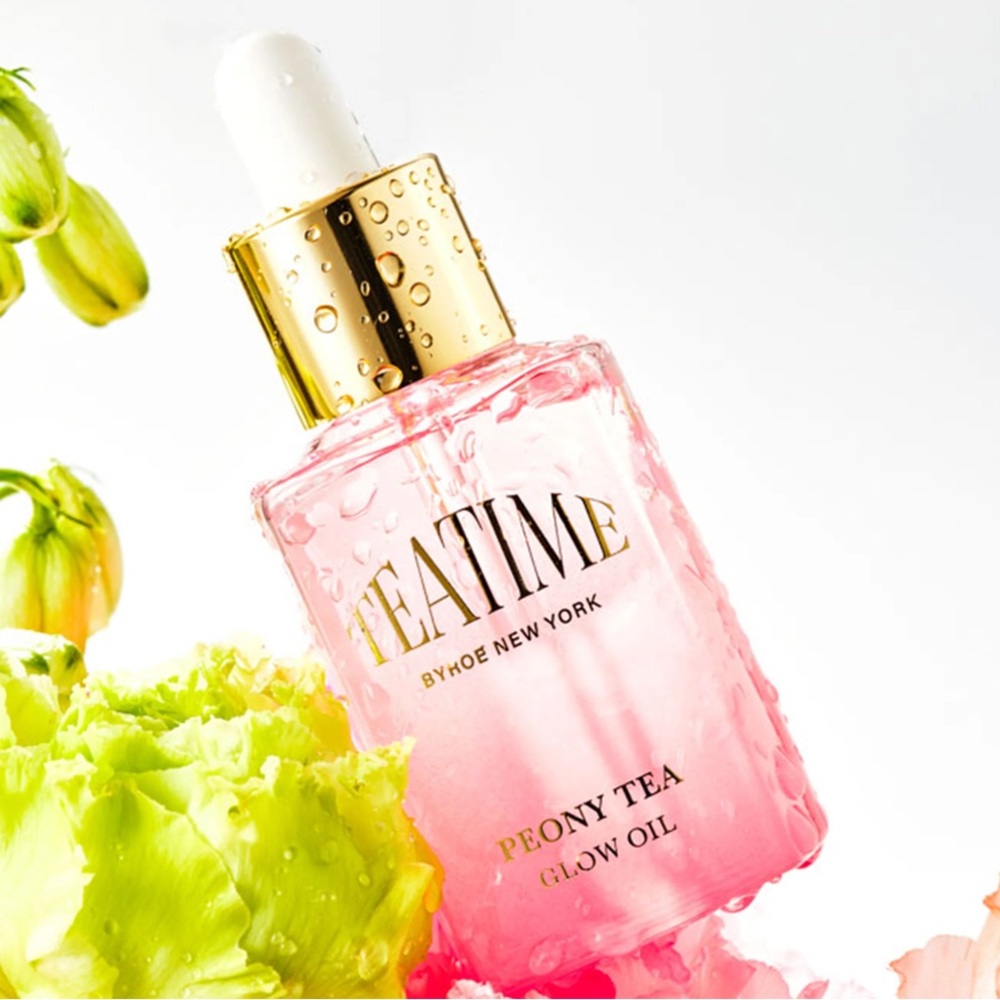 Byroe Teatime Peony Tea Glow Face Oil 2-in-1 Facial Oil and Primer Full …